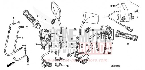 COMMUTATEUR/CABLE CB1300SA7 de 2007